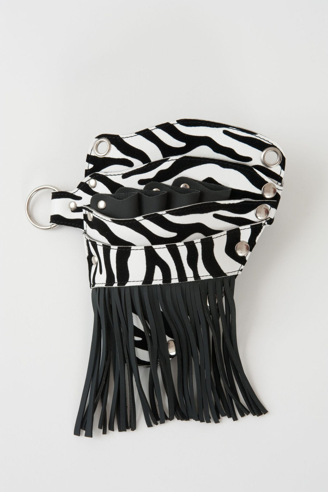 Glide Zebra Tassel Pouch