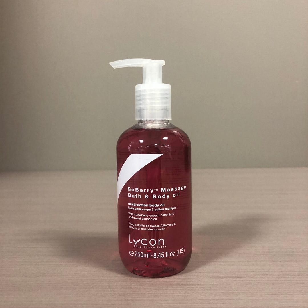Lycon SoBerry Massage Bath and Body Oil 250ml