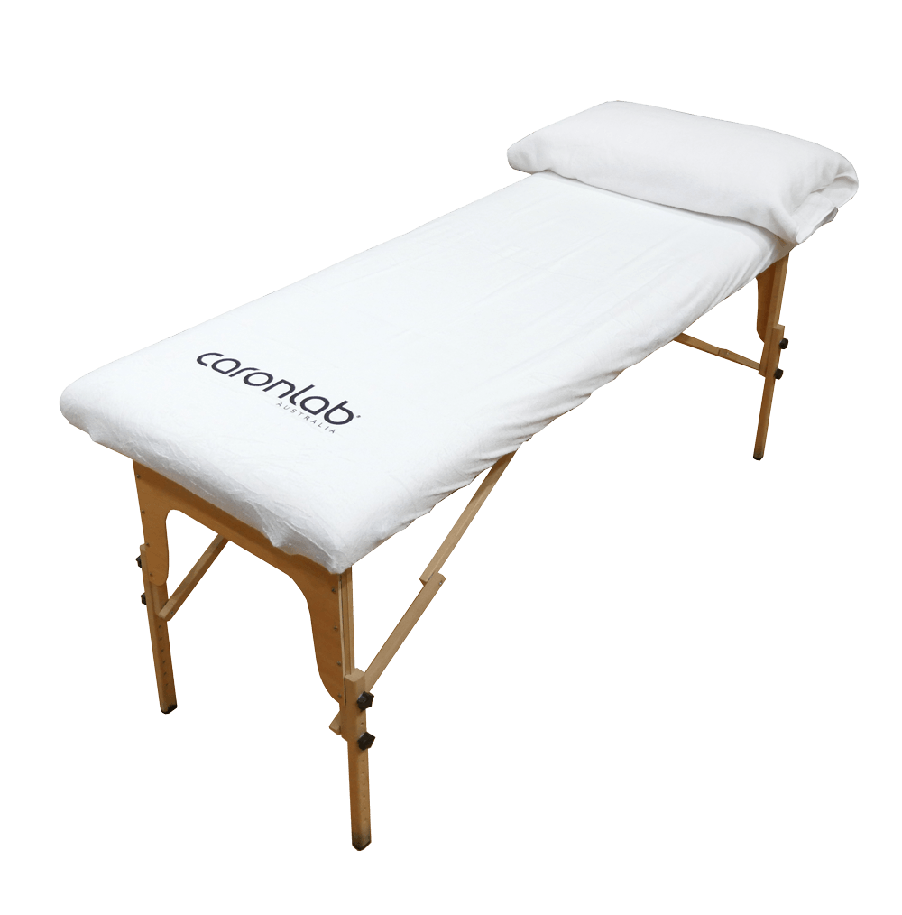 Caronlab Washable Fitted Bed Cover White