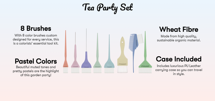 Framar Garden Party - Tea Party Color Brush Set