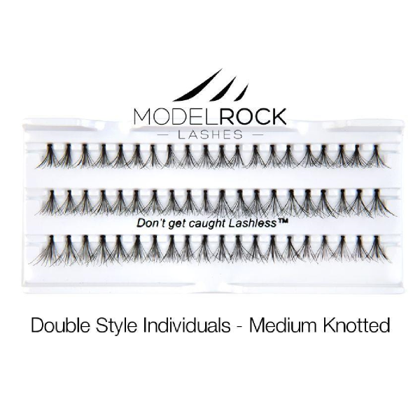 ModelRock Double Style Individual lashes - Medium Knotted