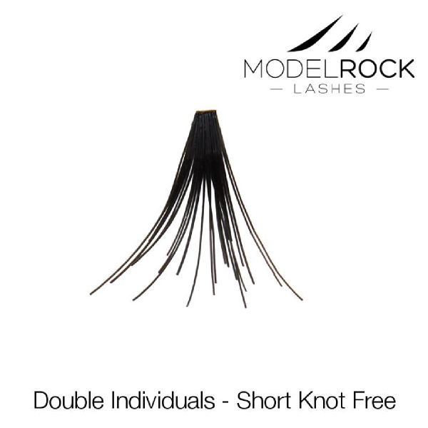 ModelRock Double Style Individual lashes - Short Knot Free