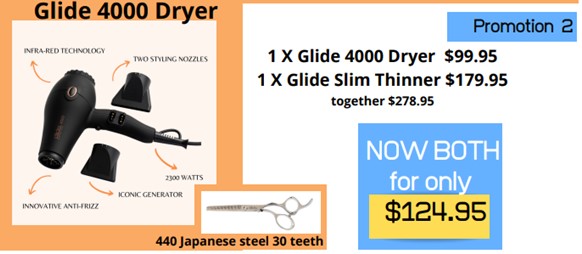 Glide 4000 Dryer & Slim Thinner Promo