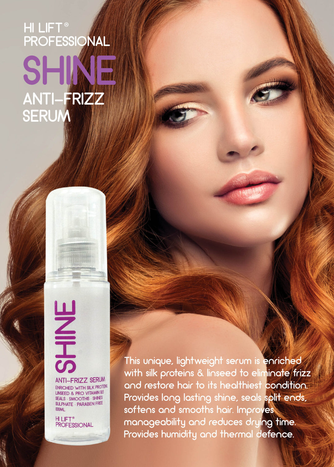 Hi Lift SHINE Anti-Frizz Serum 100ml