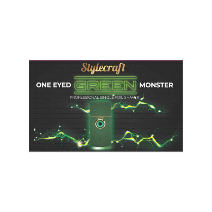 Gamma+ Stylecraft One Eyed Green Monster Single Foil Shaver