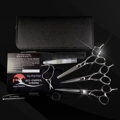 Zen Master Scissors Student Three Scissor Kit Silver – Salon Depot