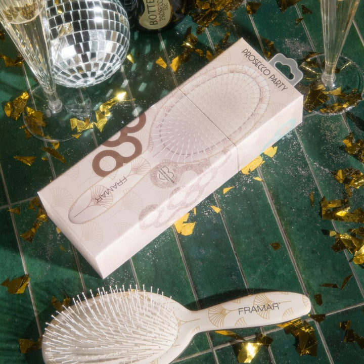 Framar Cheers Haters Detangle Brush - Prosecco Party