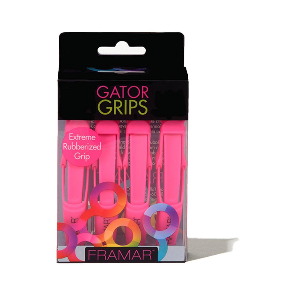 Framar Gator Grip Clips - Pink (4pc)