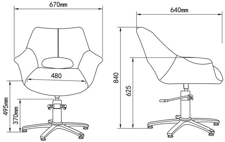 Leesa Styling Chair - Desert Rose